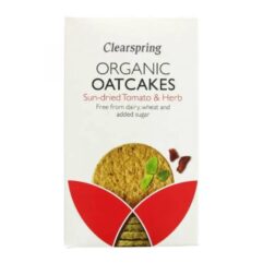 Clearspring Organic Oatcakes - Sun-dried Tomato & Herb