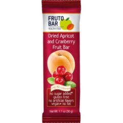 Fruto Dried Apricot and Canberry Fruit Bar 
 乾杏蔓越莓果條 30g