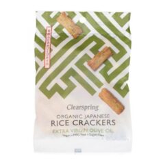 Clearspring Organic Japanese Rice Crackers - Olive Oil & Salt