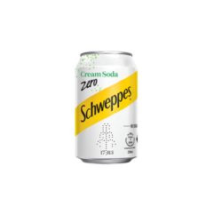 Schweppes Zero Cream Soda 330ml can
