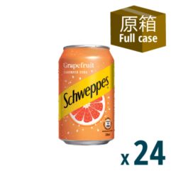 Schweppes Grapefruit Flavored Soda 330ml can